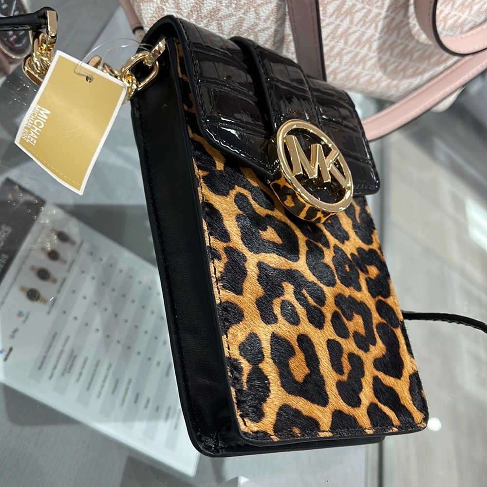 Michael Kors Carmen Small NS Phone XBODY HairCalf
Black Multi - Picture 14 of 16